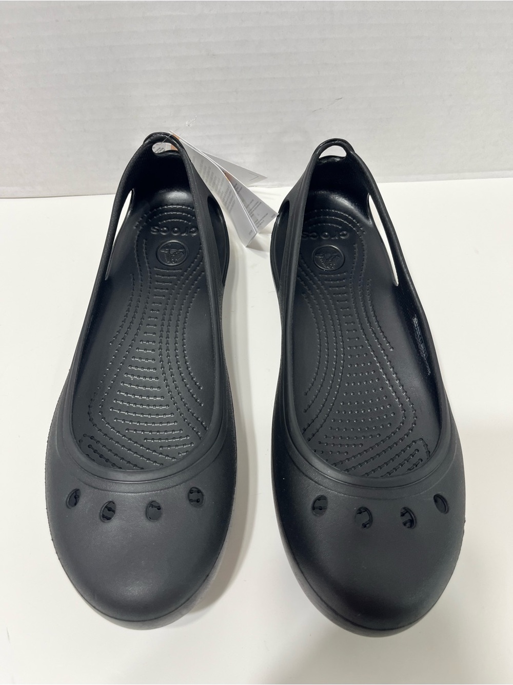 CROCS Kadee ballet flats women’s size 11 black NWT slip on